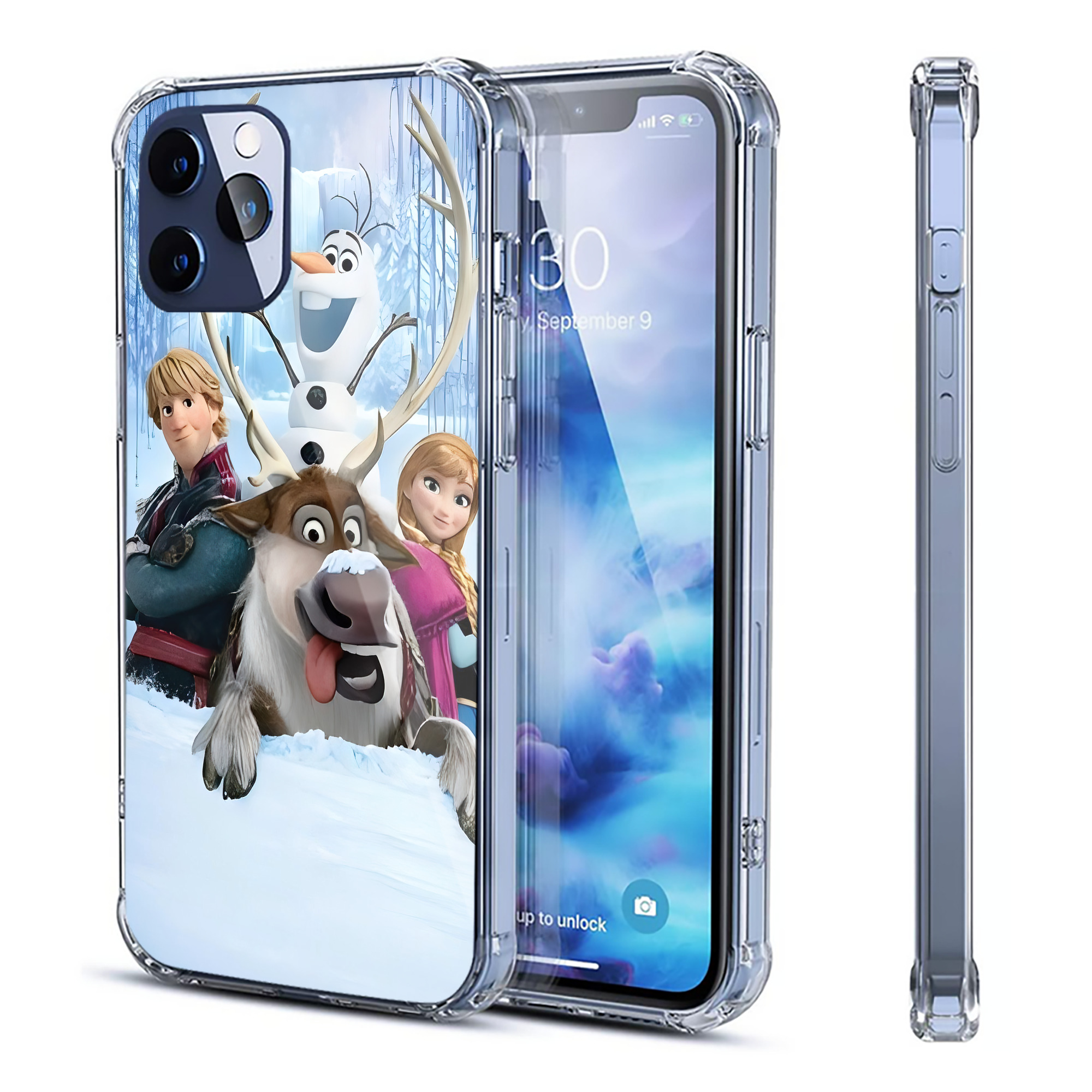 （画像用） アナと雪の女王 アンナ エルサ Frozen Anna Elsa 【iPhone 12シリーズ対応】透明スマホケース（クリアソフトケース）